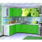 Кухня Яблоко  Зеленая мамба 2,0 м
